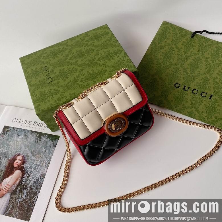 Gucci Bags 1:1 741457 18X14.5X8cm YG 4colour