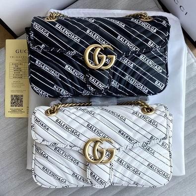 Gucci Bags 1:1 GG Marmont 443497 26x15x7cm df03