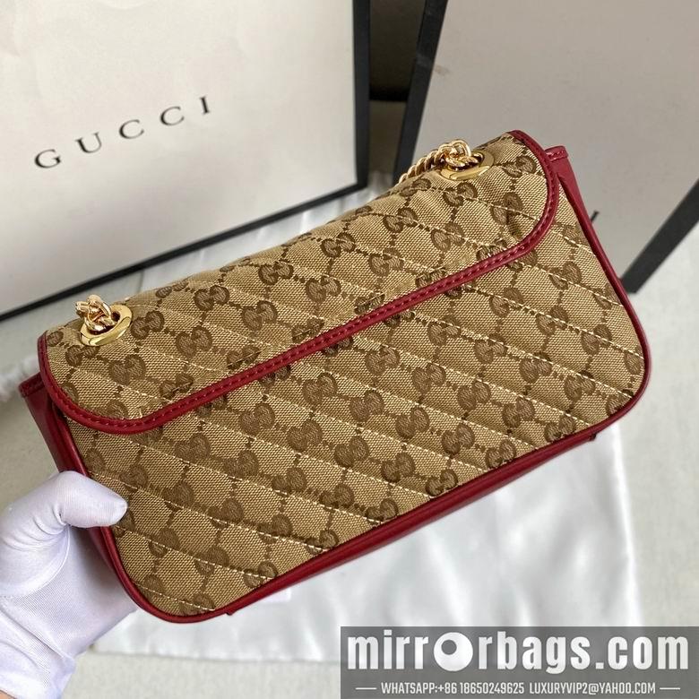 Gucci Bags 1:1 443497 26X15X7cm DF 2colour