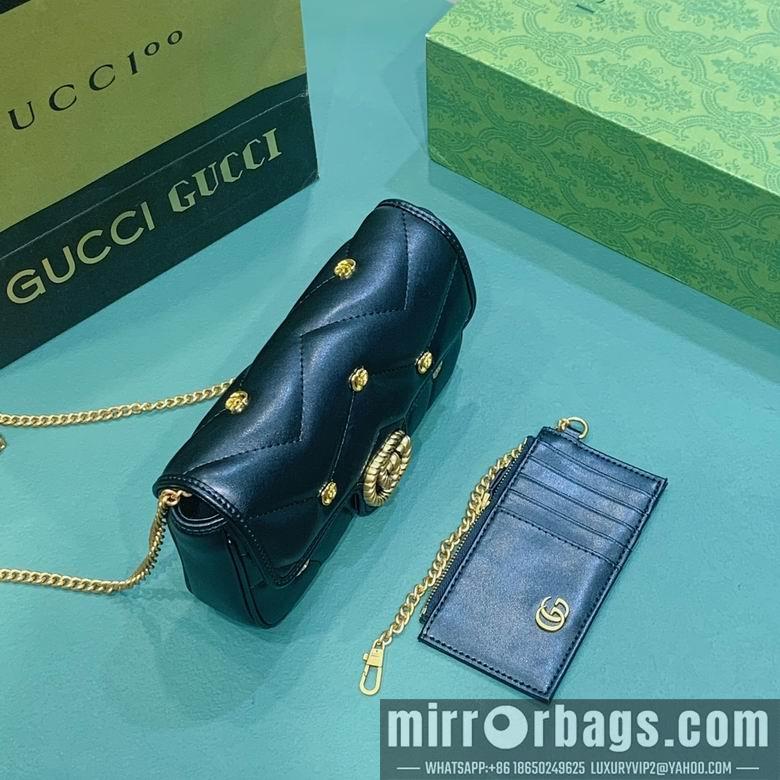 Gucci Bags 1:1 768293 12X21X5cm DF 2colour