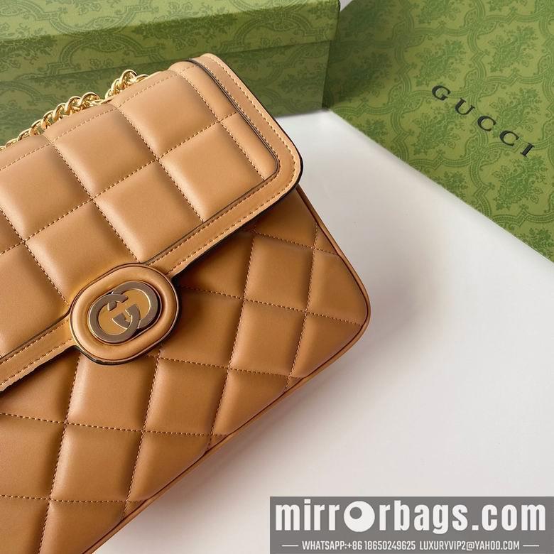 Gucci Bags 1:1 740834 25X19.5X8cm YG 3colour