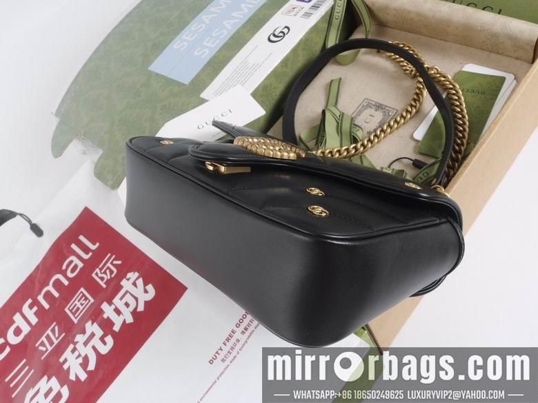 Gucci Bags 1:1 446744 22X13X6cm 443497 26X15X7cm YG 3colour