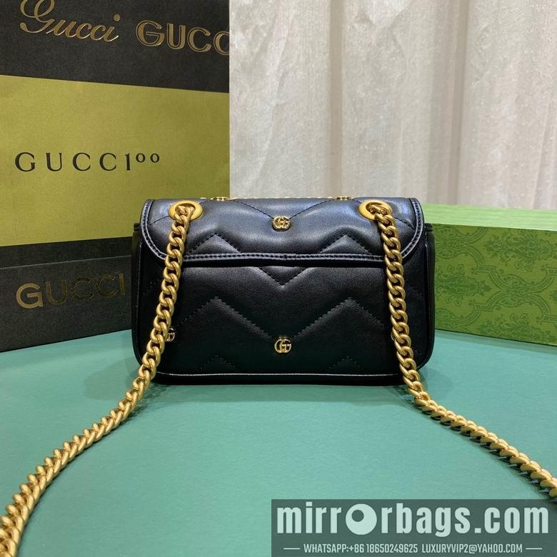 Gucci Bags 1:1 446744 23X14X6cm DF 2colour-1