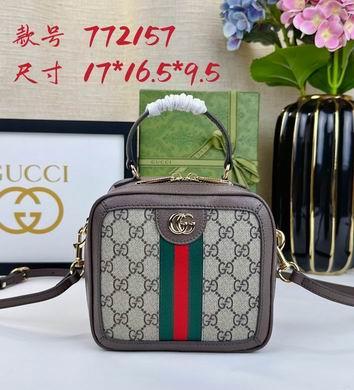 Gucci Bags 1:1 772157 17X16.5X9.5cm DF 2colour