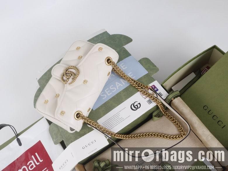 Gucci Bags 1:1 446744 22X13X6cm 443497 26X15X7cm YG 3colour