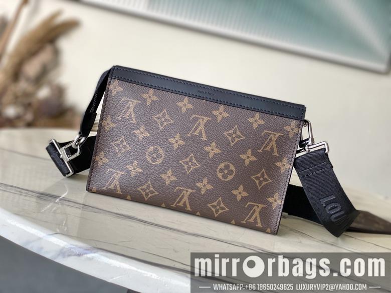 LV Bags Gaston M14036 22x14.5x4.5cm gf