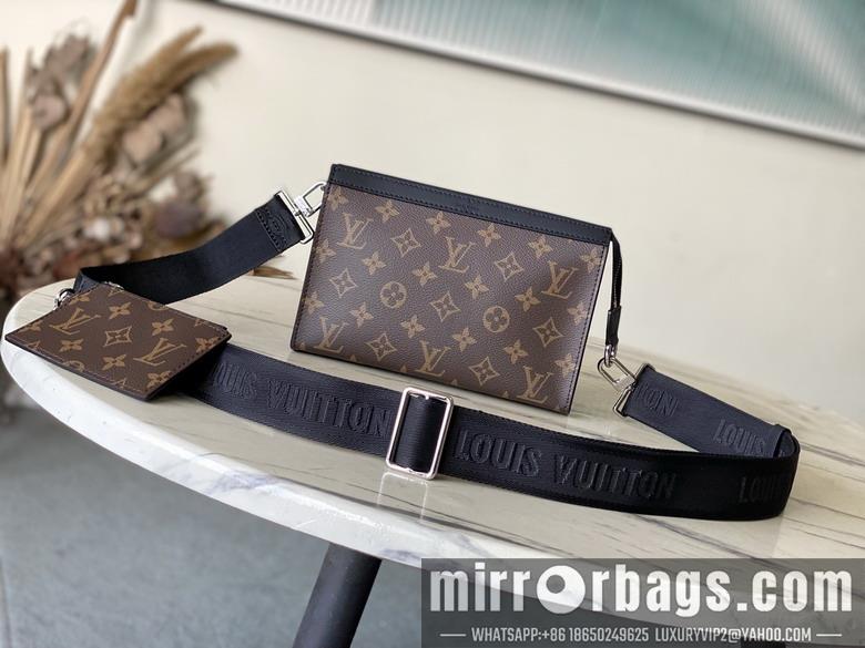 LV Bags Gaston M14036 22x14.5x4.5cm gf