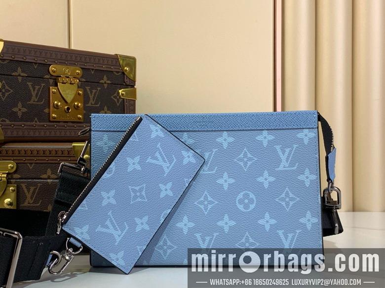 LV Bags Gaston m14114 22x14.5x4.5cm gf