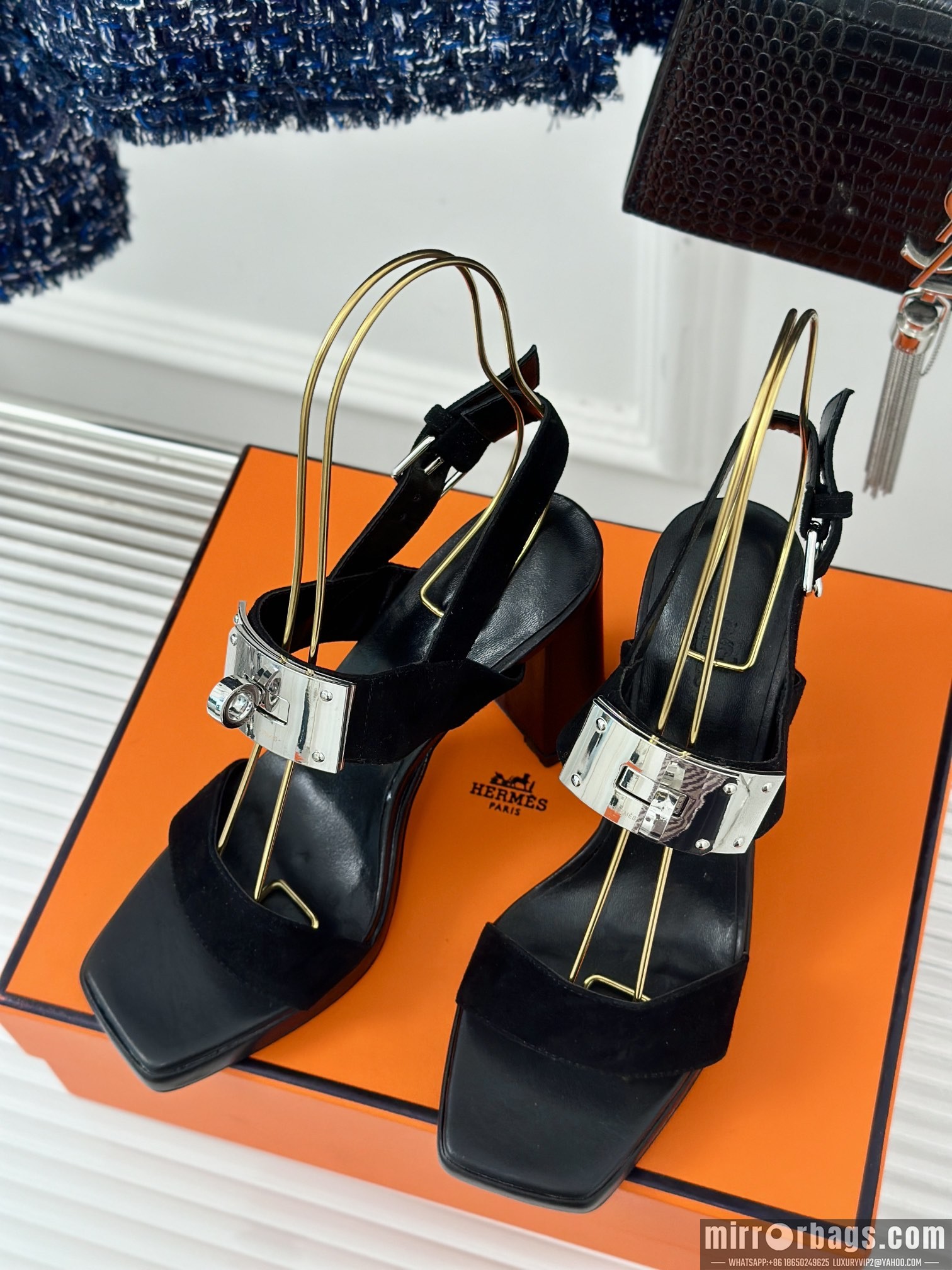 Hermes Shoes Hermes sz35-42 9.5cm h0706