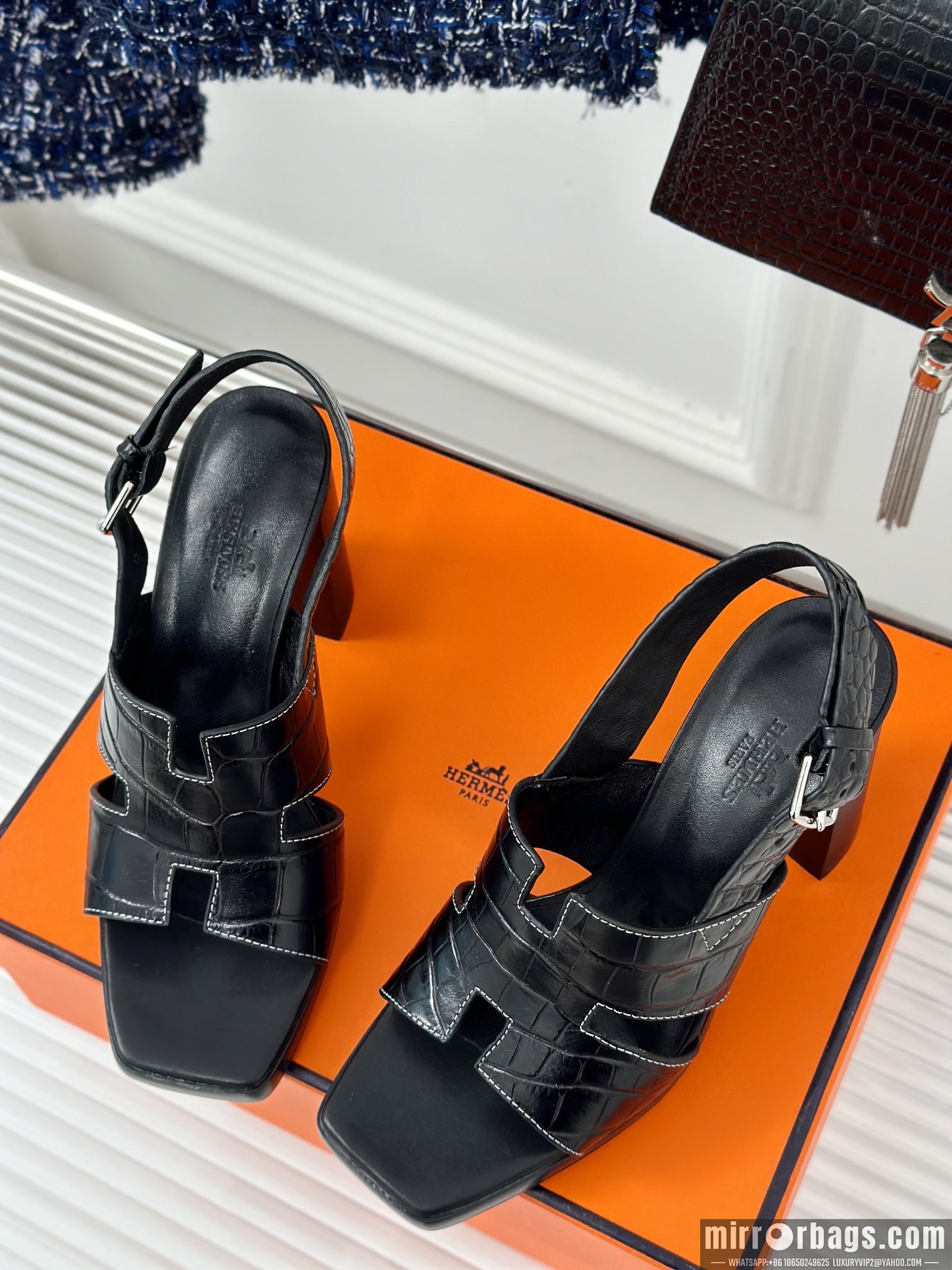 Hermes Shoes Hermes sz35-42 9.5cm h0703