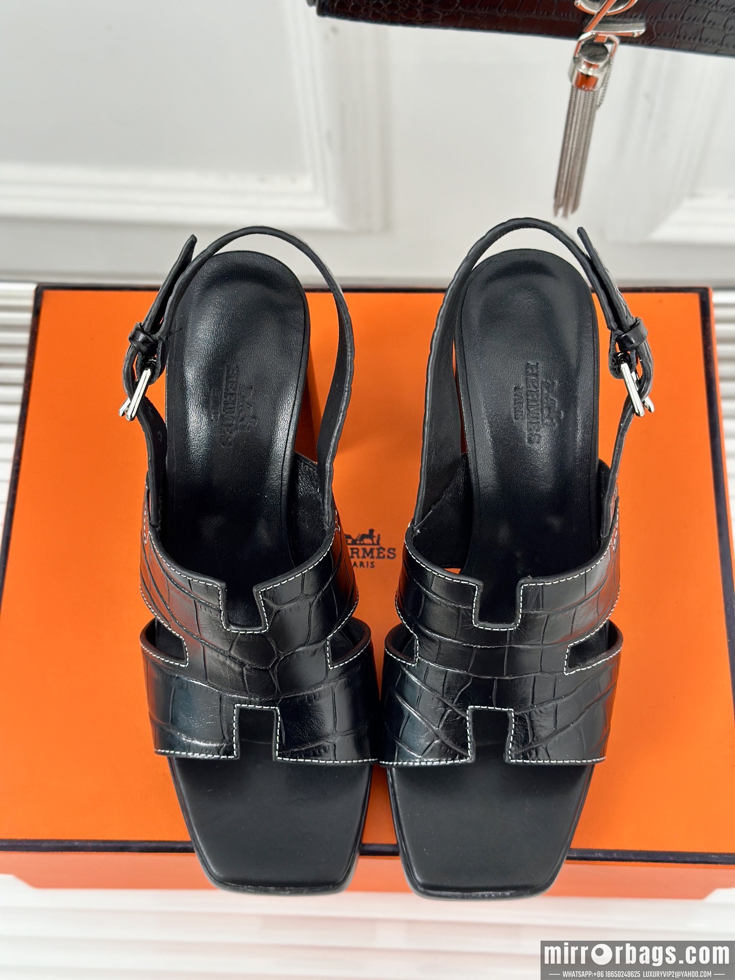 Hermes Shoes Hermes sz35-42 9.5cm h0703