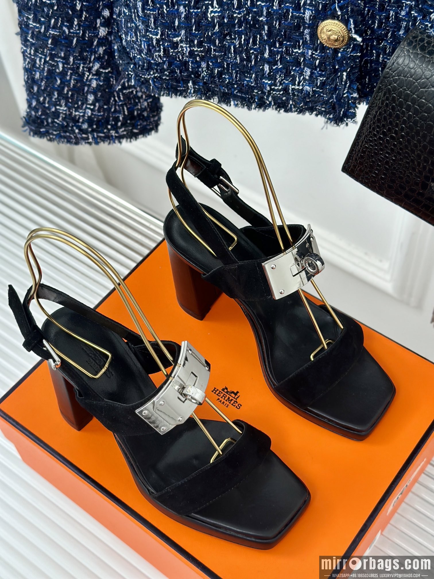 Hermes Shoes Hermes sz35-42 9.5cm h0706