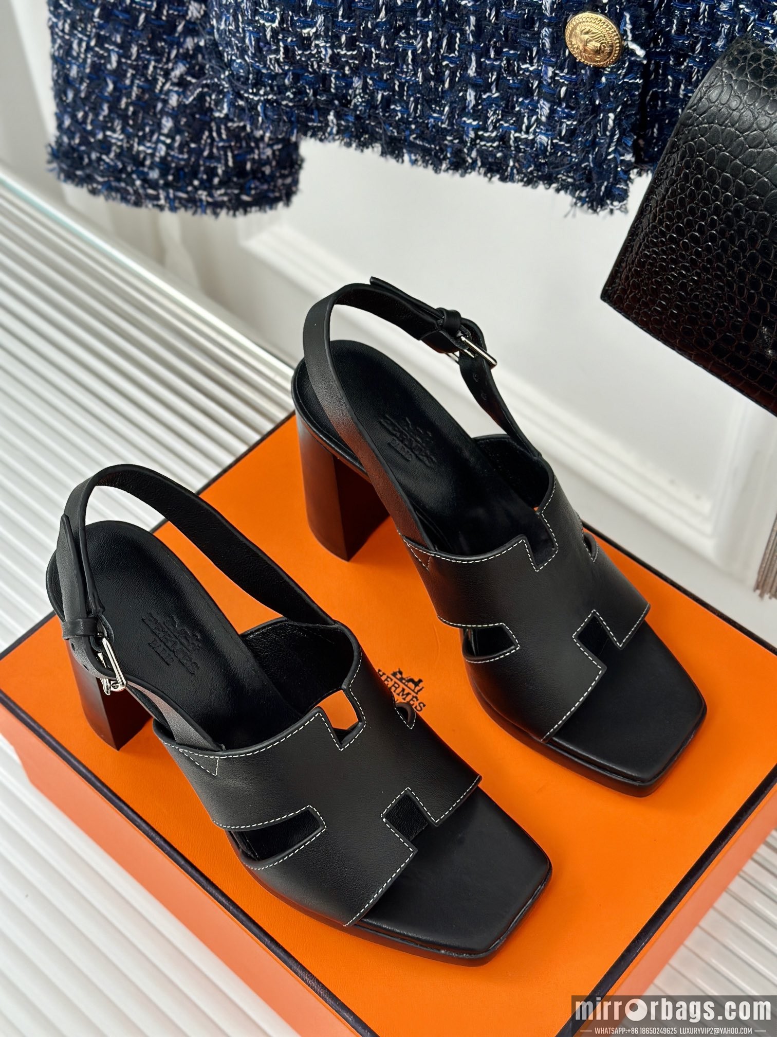 Hermes Shoes Hermes sz35-42 9.5cm h0701