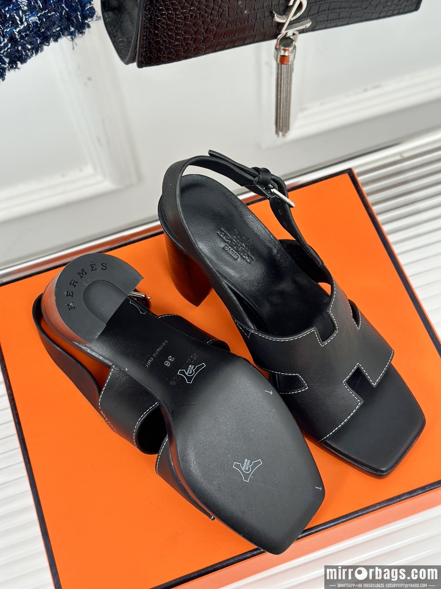 Hermes Shoes Hermes sz35-42 9.5cm h0701