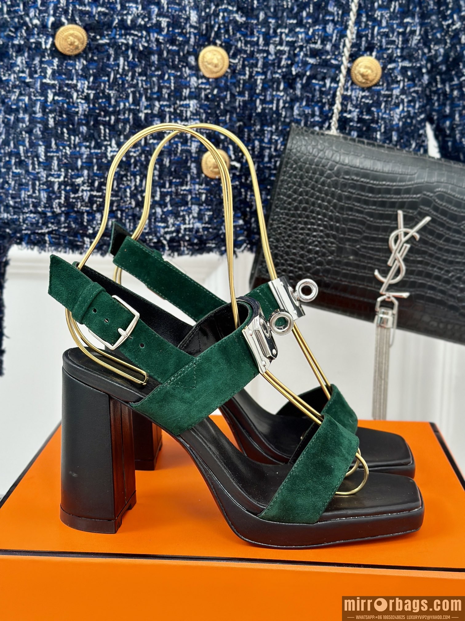 Hermes Shoes Hermes sz35-42 9.5cm h0706