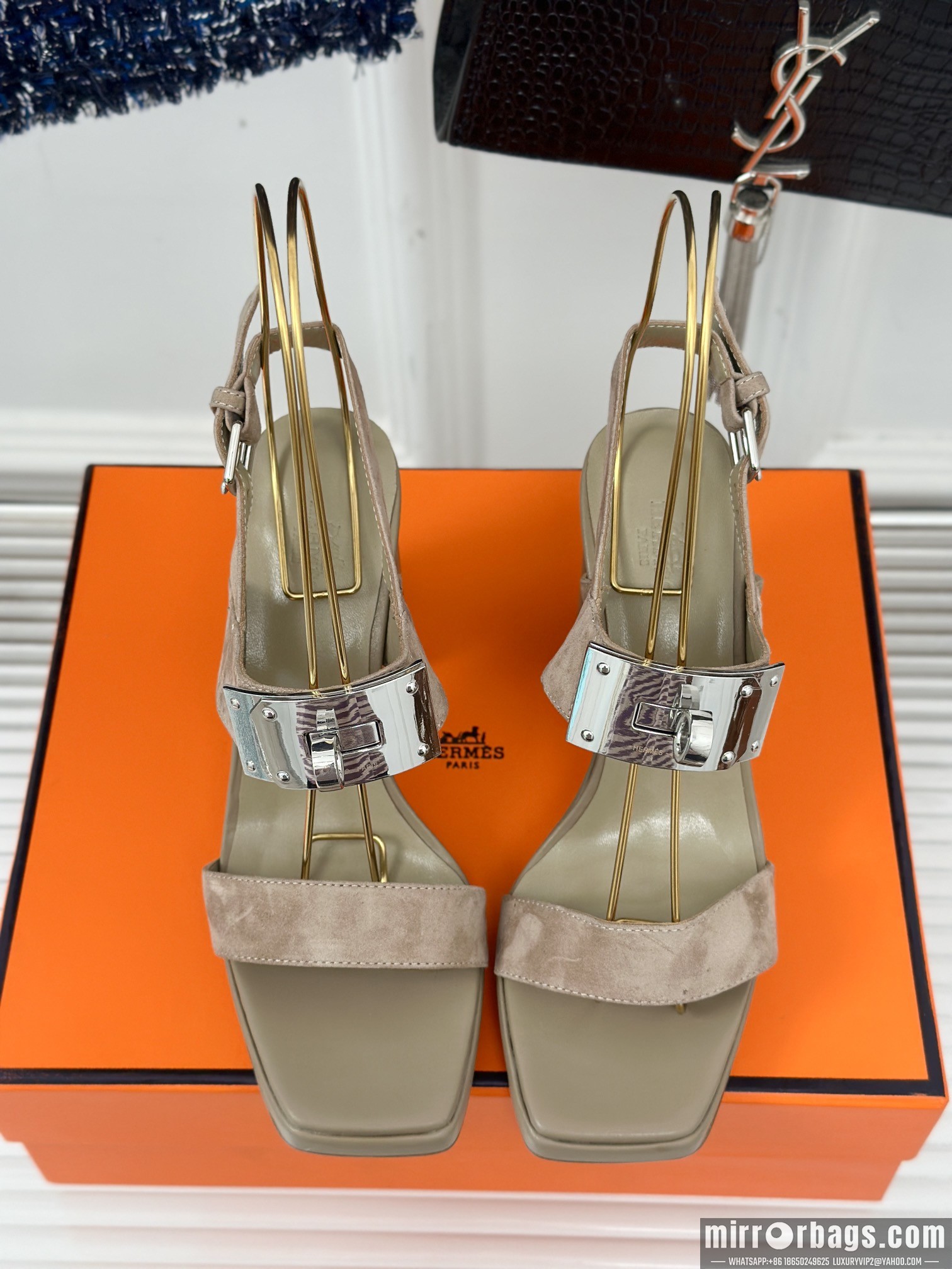 Hermes Shoes Hermes sz35-42 9.5cm h0706