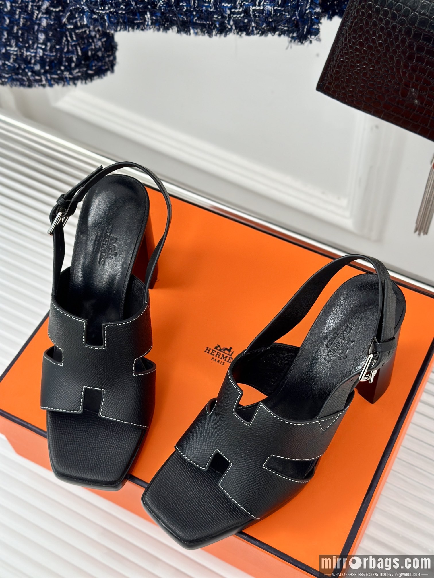 Hermes Shoes Hermes sz35-42 9.5cm h0702