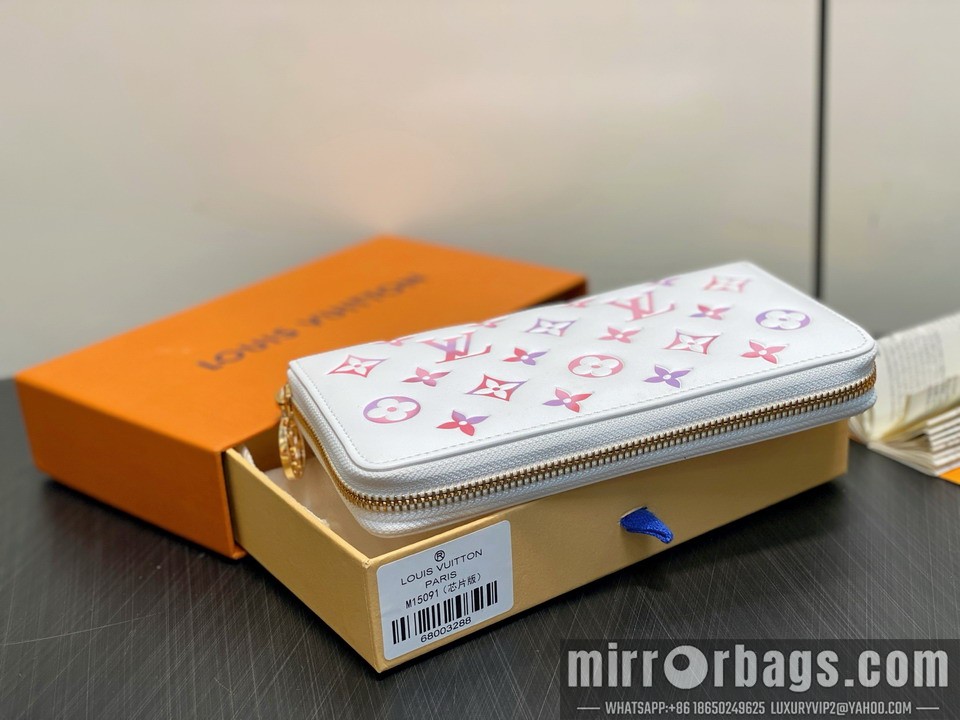 LV Bags Zippy M15091 19.5x10.5x2.5cm gf