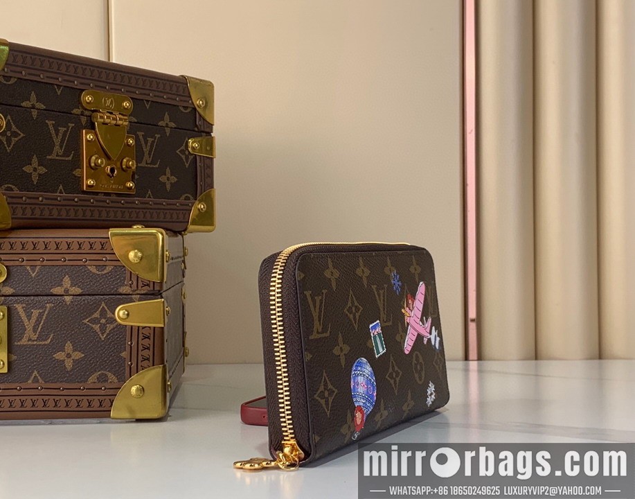 LV Bags Zippy m26256 19.5x10.5x2.5cm gf