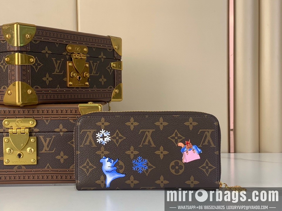LV Bags Zippy m26256 19.5x10.5x2.5cm gf
