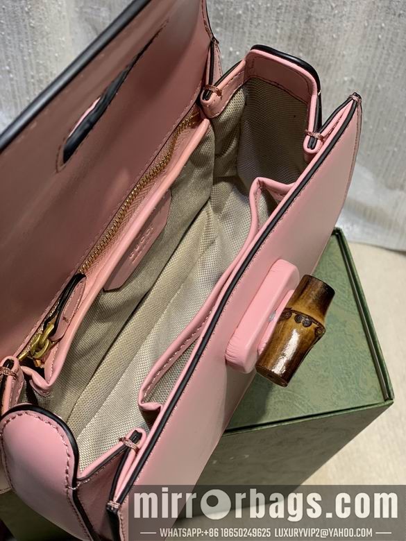 1:1 Gucci Bags WD675797粉皮 21X15X7