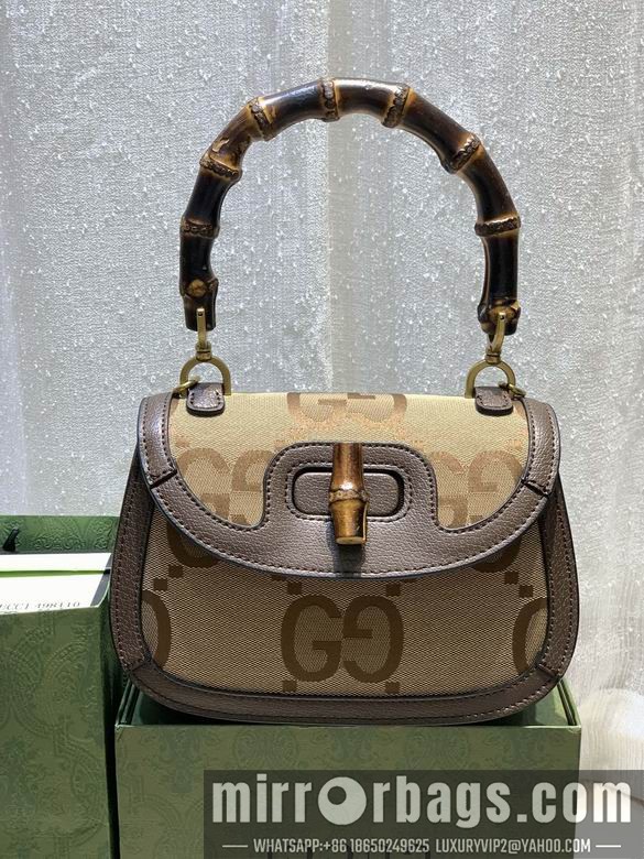 1:1 Gucci Bags WD675797大G杏布 21X15X7