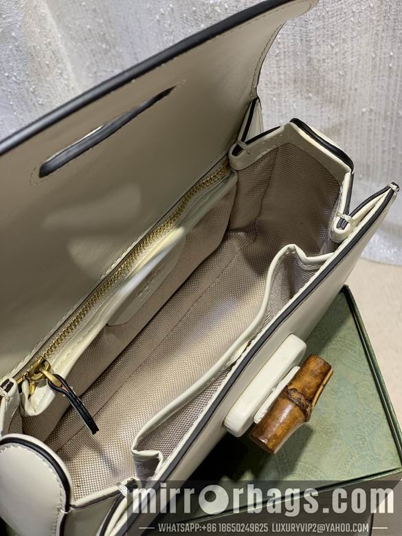 1:1 Gucci Bags WD675797白皮 21X15X7