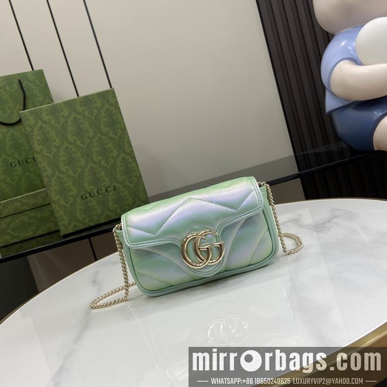 Gucci Bags 476433 10X16.5X4cm YG 3colour