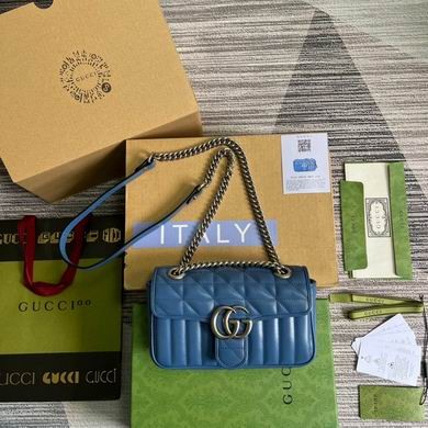 Gucci Bags Marmont 446744 23X13X6cm MP 2colour