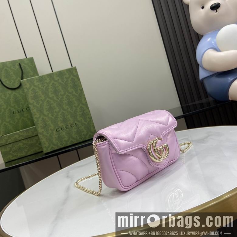Gucci Bags 476433 10X16.5X4cm YG 3colour