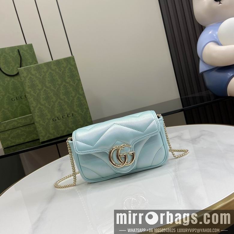 Gucci Bags 476433 10X16.5X4cm YG 3colour