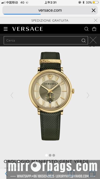 Versace men 42mm M04 Watch